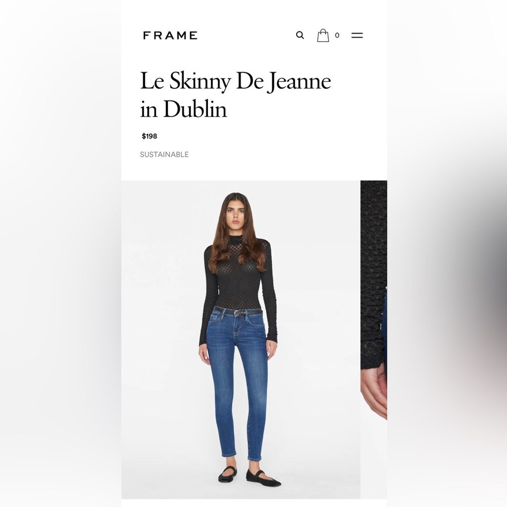 FRAME DENIM Le Skinny de Jeanne Porter wash 27
